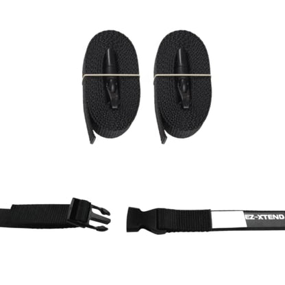EZ-Xtend Adjustable Boat Cover Tie Down Straps w/Delrin Quick Release Buckles - Heavy Duty 1" Polyester Webbing 4500 lb Break Strength - 250 lb QR Buckle - Boat Accessories - 2 Pack