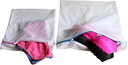 Simple Houseware Laundry Bra Lingerie Mesh Wash Bags (1X-L, 2L, 2M), 5 Pack - style: 1 XL / 2 L / 2 M