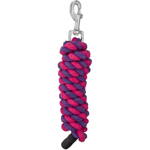 Tough1 6ft Cotton Lead with Bolt Snap - Purple/Pink