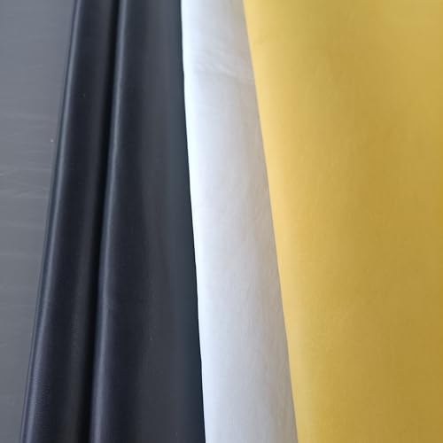 Sheep Skin, 0.7-1.0mm Thick, for Gloves, Clothing, Leather Sheets for Crafts and Arts (Black 11-12 Square feet) - color: Black 11-12 square feet