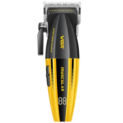 VGR 285 Fresh Fade Hair Clippers for Men, 9000RPM Professional Barber Clippers for Hair Cutting, Cordless Small Hair Trimmer Lightweight Versatile Barber Kit with 6 Magnetic Guide Combs, LED Display