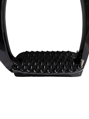 EXTREME Horse Safety Stirrup Irons – Black, Quick Release Aluminum Stirrups Size 4.75 inches