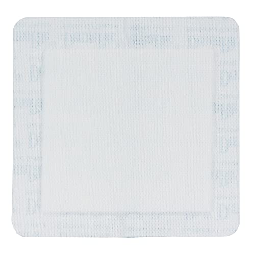 DermaRite Sterile Bordered Gauze Dressing with Adhesive Border, 6 in, 1 ct | Flexible Non-Linting Material, First-Aid, Individually Packaged