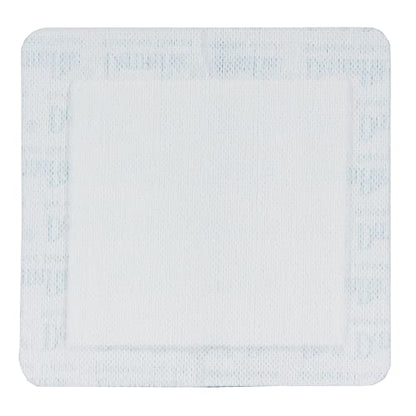 DermaRite Sterile Bordered Gauze Dressing with Adhesive Border, 6 in, 1 ct | Flexible Non-Linting Material, First-Aid, Individually Packaged