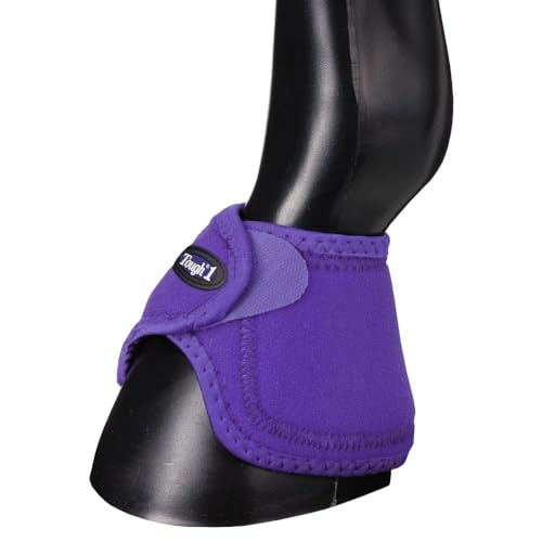 Tough1 No Turn Bell Boots - color: Purple, size: Medium