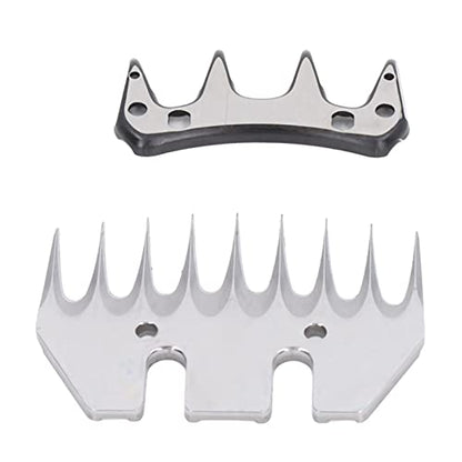 Electric Clipper Blade Sheep Shears Replacement Blades High Carbon Steel 9 Tooth Incisive Wear Wool Comb Cutter Blade for Sheep Shearing and Wool Cutting