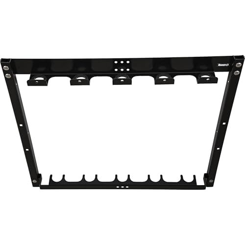 Buyers Products LT46 Vertical Rack for Enclosed Landscape Trailers & Garage or Shed Walls Holds 5 Hand Tools, Accessories For Open & Closed Landscape Trailers, Landscape Tools
