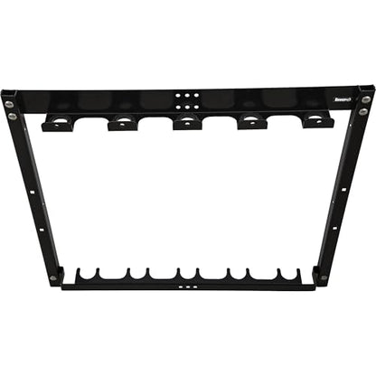 Buyers Products LT46 Vertical Rack for Enclosed Landscape Trailers & Garage or Shed Walls Holds 5 Hand Tools, Accessories For Open & Closed Landscape Trailers, Landscape Tools