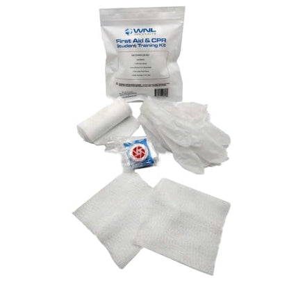 WNL Products 1402SF First Aid and CPR Training Kits for Students, 100 Pack