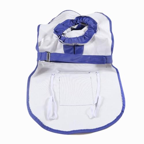 NACOCO Large Dog Raincoat Adjustable Pet Water Proof Clothes Lightweight Rain Jacket Poncho Hoodies with Strip Reflective (M, Blue) - color: Blue, size: Medium (Pack of 1)