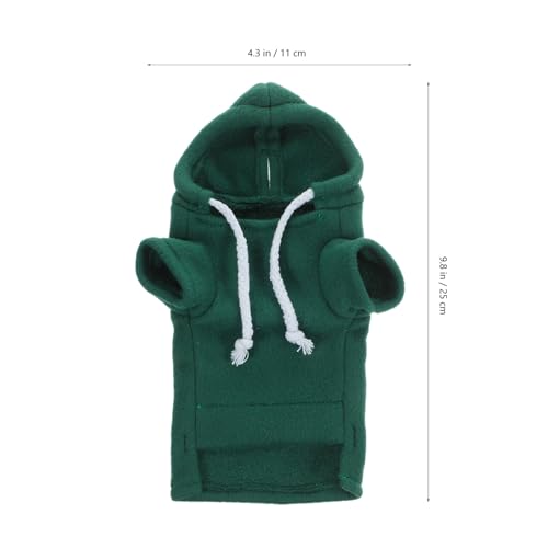 Ferret Clothes Hamster Sweatshirt Guinea Pig Hoodie Hamster Sweater Bunny Clothing Guinea Pig Outfits Small Animal Warm Vest Green S Red Hoodie - color: As Shown 1