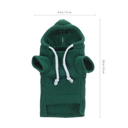 Ferret Clothes Hamster Sweatshirt Guinea Pig Hoodie Hamster Sweater Bunny Clothing Guinea Pig Outfits Small Animal Warm Vest Green S Red Hoodie - color: As Shown 1