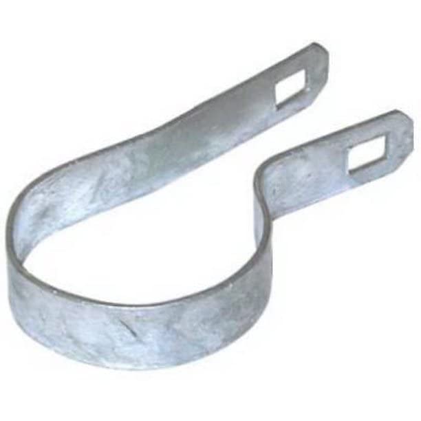 Ozark Fence & Supply Galvanized Steel Tension Band (7, 4"): 7-Pack Galvanized Tension Bands for 4" Chain Link Fence Posts - Rust-Resistant, Durable, Easy Install. Includes Required Bolt. - size: 4"