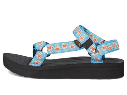 Teva Women's Midform Universal Wedge Sandal - color: Bloom Cendre Blue, size: 9