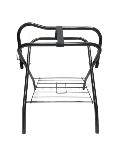AJ Tack Portable Pony Saddle Rack, Freestanding Steel Single - color: Pony Size
