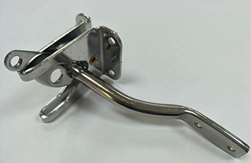 QCAA 304 Stainless Steel Self-Locking Gate Latch, 2-1/8", Made in Taiwan - color: 304 Stainless Steel (2-1/8"), size: 1 Pack