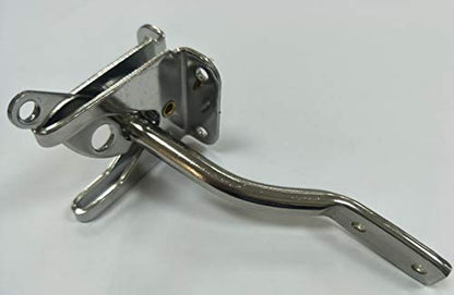 QCAA 304 Stainless Steel Self-Locking Gate Latch, 2-1/8", 2 Pack, Made in Taiwan - color: 304 Stainless Steel (2-1/8"), size: 2 Pack