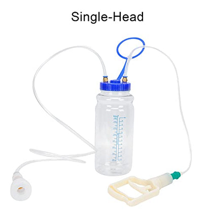 Fydun Goat Milking Machine, Portable Household Machine, Milk Handling Supplies Manual Milker with Vacuum Pressure Pump Making Sheep Hand Pulse for Goats (Single Sided) - size: Single Sided