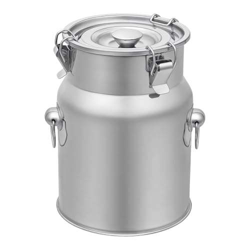 Stainless Steel Milk Barrel, 1.3 Gallon Milk Can Bucket - size: 1.3Gal