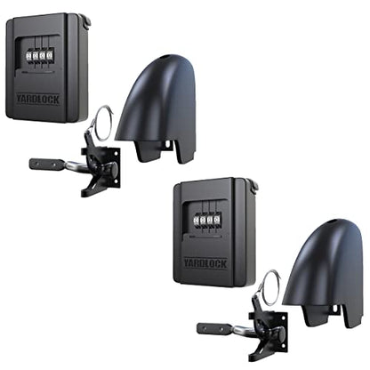 Gate Lock – Secure Keyless Fence Lock and Latch with 2-Way Access – Strong Durable System for Theft Prevention and Home Security, Easy Installation on Wood or Vinyl Gates/Fences (Regular – 2-Pack) - style: Regular (2 Pack)