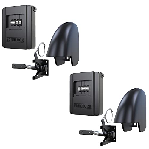 Gate Lock – Secure Keyless Fence Lock and Latch with 2-Way Access – Strong Durable System for Theft Prevention and Home Security, Easy Installation on Wood or Vinyl Gates/Fences (Regular – 2-Pack) - style: Regular (2 Pack)