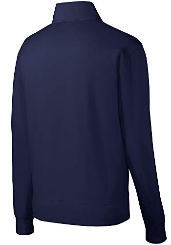 DRIEQUIP - Youth Moisture Wicking Fleece Full-Zip Jacket in Sizes XS-XL - color: Navy, size: Small