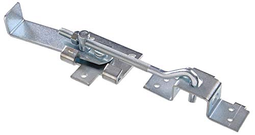 Hillman Barn Door Jamb Latch with Hook, 7in, 1 Pack, Zinc