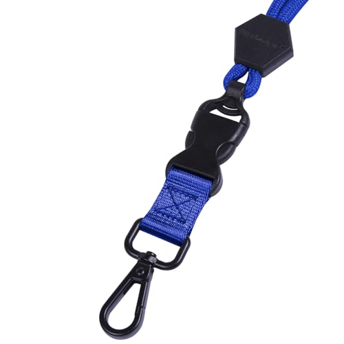 Wisdompro 23 inch Round Cord Lanyard with Safety Breakaway Buckle - color: Blue