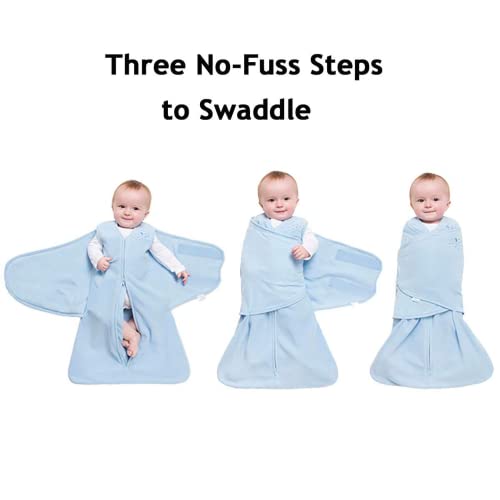 HALO Micro-Fleece Sleepsack Swaddle, 3-Way Adjustable Wearable Blanket, TOG 3.0, Soft Pink, Preemie - color: Soft Pink, size: Preemie (Pack of 1)