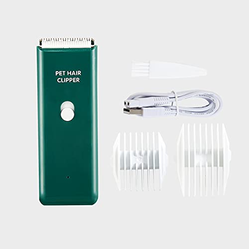 Dog Cat Home Hair Waterproof Clipper Portable Pet Shaver - color: Green