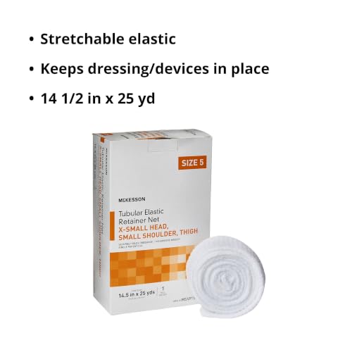 McKesson Tubular Elastic Retainer Net Dressing, 14 1/2 in x 25 yd, 1 ct - size: Size 5 1 Count