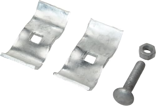 Plutreas Chain Link Fence Panel Clamps 1-5/8" Dog Kennel Panel Clamps for Round Pipe Panel Frame (Pack of 20)
