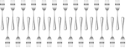New Star Foodservice Bead Pattern 18/0 Stainless Steel Salad Fork, 6.6-Inch, Set of 12, Commercial Grade (Pack of 2) - size: Salad Fork (6.6-Inch) (Pack of 2)