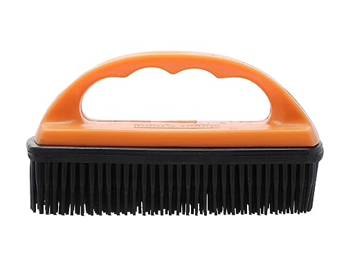 Grewal Equestrian Super Groom Saddle Pad Cleaning Brush (Orange) - color: Orange