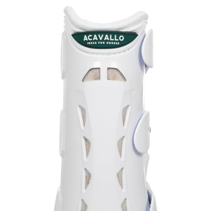 Acavallo Anatomical Front Dressage Boots, Large Size, White
