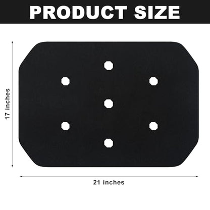 Sadnyy No Slip Pad for Horse Western Saddle Pads Secure Breathable and Contoured Fit Universal Size Black (17 x 21 Inch)