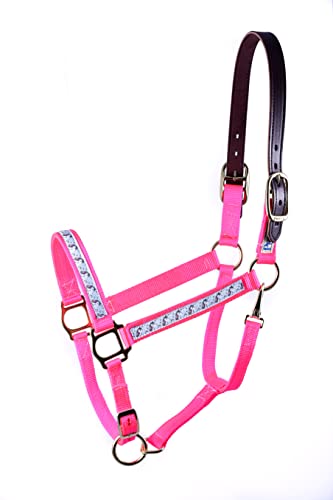 HORSE HOT PINK NYLON UNICORN SAFETY HALTER