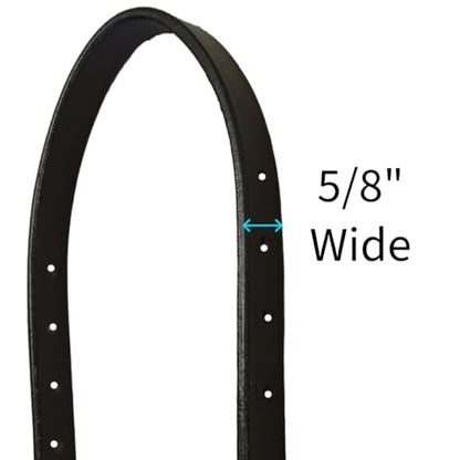 Tahoe Tack 14" Mini Horse Halter Replacement Breakaway Crown – Premium Single Layer Black Leather, Flexible and Durable Design