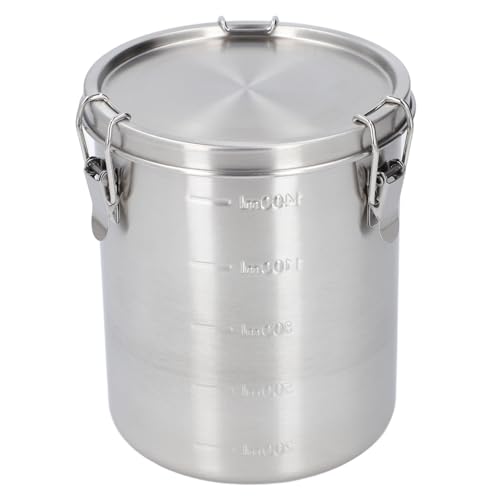 Airtight Small Pet Food Storage Container, Stainless Steel 1400ML - color: 1400ML