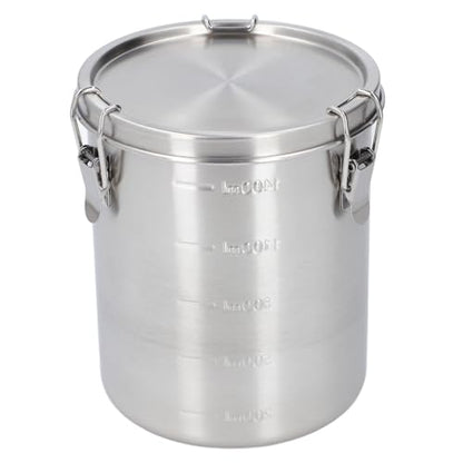 Airtight Small Pet Food Storage Container, Stainless Steel 1400ML - color: 1400ML