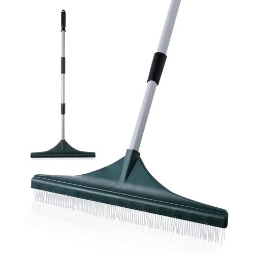 Yocada Artificial Turf Rake Grass Brush Broom Carpet Lawn Leaf Rake 56.69"