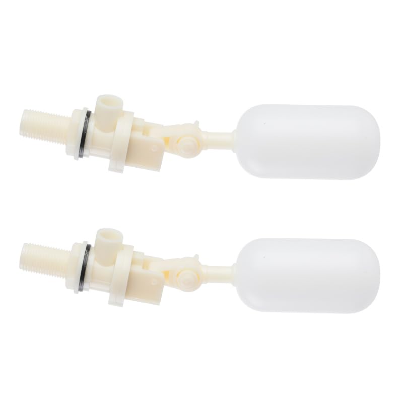 Float Ball Valve 2 Pack,1/2 Inch Water Float Valve with Adjustable Arm Filter for Livestock Water Trough,Water Tank,Pool,Pond,Fountain,Automatic Waterer Bowl Dog Horse
