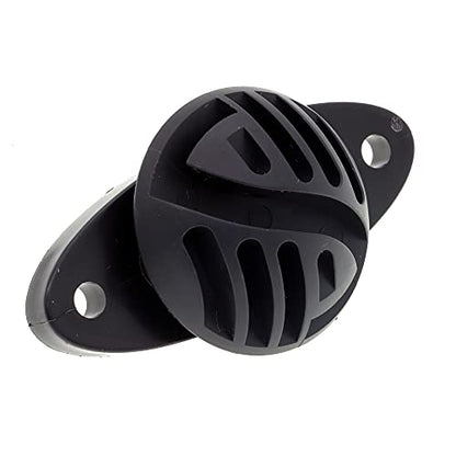 100 Pcs Black Wood Post Polywire Insulators for Electric Fence Wire | Screws Included