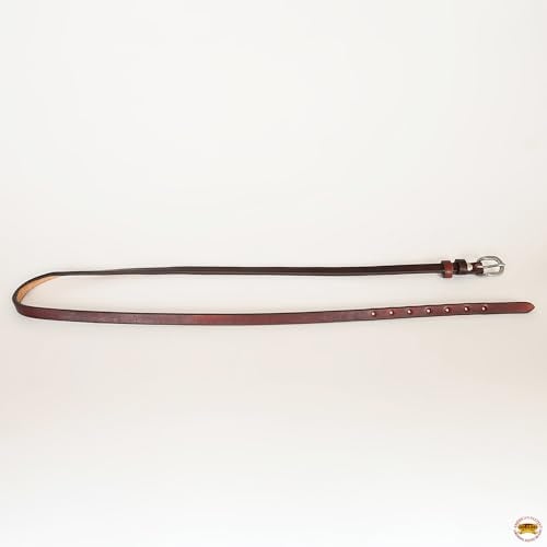 HILASON Western Horse Throat Latch Replacement Strap Headstall Harness Leather - color: Mahogany