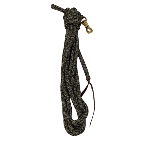 PARELLI 22 Foot Line Ground Training Rope - Strong Everyday Use All-Purpose Large Horse Lead Rope with Loop & Latigo Popper | 9/16" Diameter Smooth Yachting Braid, Vaquero - color: Vaquero