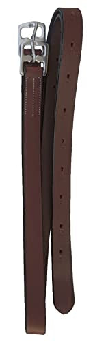 48" Long 1" Wide English Stirrup Leathers - color: Oak Brown
