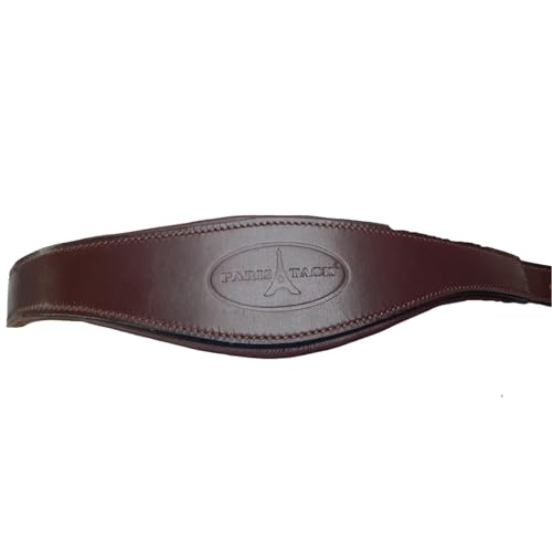 All Sides Padded Curved Design Horse Leather Halter with Brass Name Plate - color: Black, size: Oversize/Warmblood