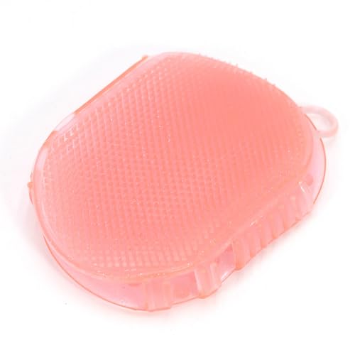 Jeffers Equine Two Sided Massage Groomer Tool for Horses, Dual Sided Rubber, Gentle Side for Face & Legs, Firm Side for Body Cleaning, Bathing Tool for Dirt & Loose Hair, Post Ride Care - Pink