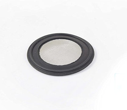 2" Tri Clamp Buna-N Screen Filter, Ferrule Gasket 316L 625 Mesh/20Uf Micron Screen Stainless Steel Pharmaceutical Grade Filter Mesh. Buna-N with Mesh Material! & FDA Certification (2") - size: 2"