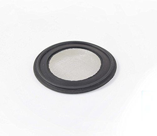 20 Micron VITON/FKM Tri Clamp Screen Filter Gasket 316L (20Uf Micron/625Mesh) Stainless Steel Pharmaceutical Grade Filter Mesh. VITON With & FDA Certification (3") - size: 3 Inch